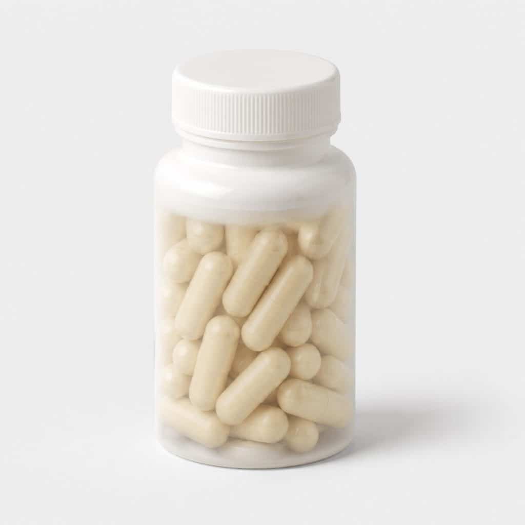 Flacon de complément alimentaire anti-stress naturel