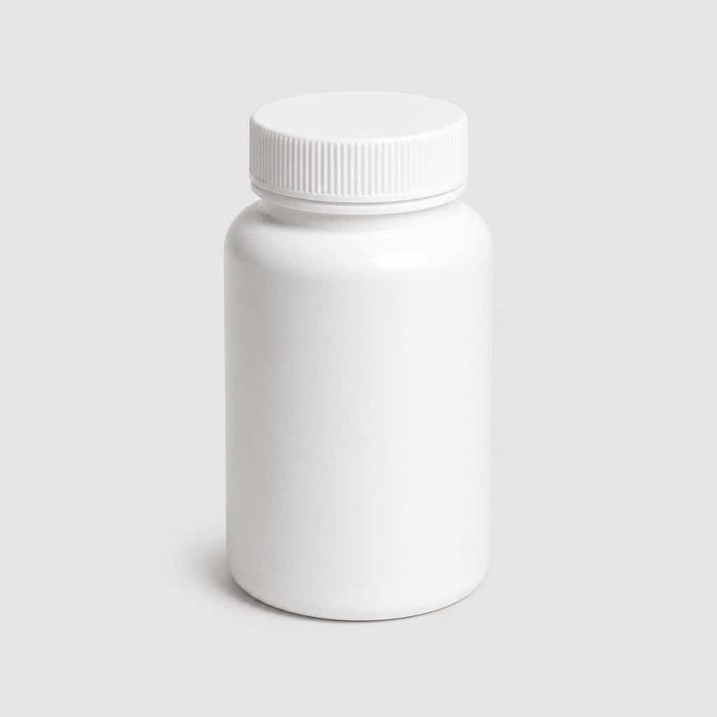 Flacon de gélules de biotine pour cheveux et ongles