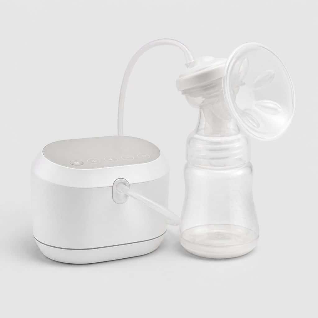 Tire-lait électrique simple pompage sur fond neutre